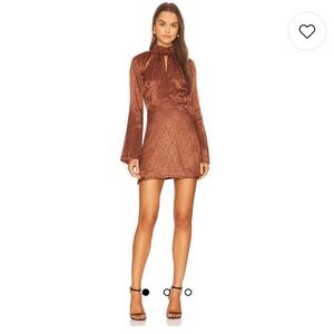 House of Harlow chocolate brown mini dress size medium